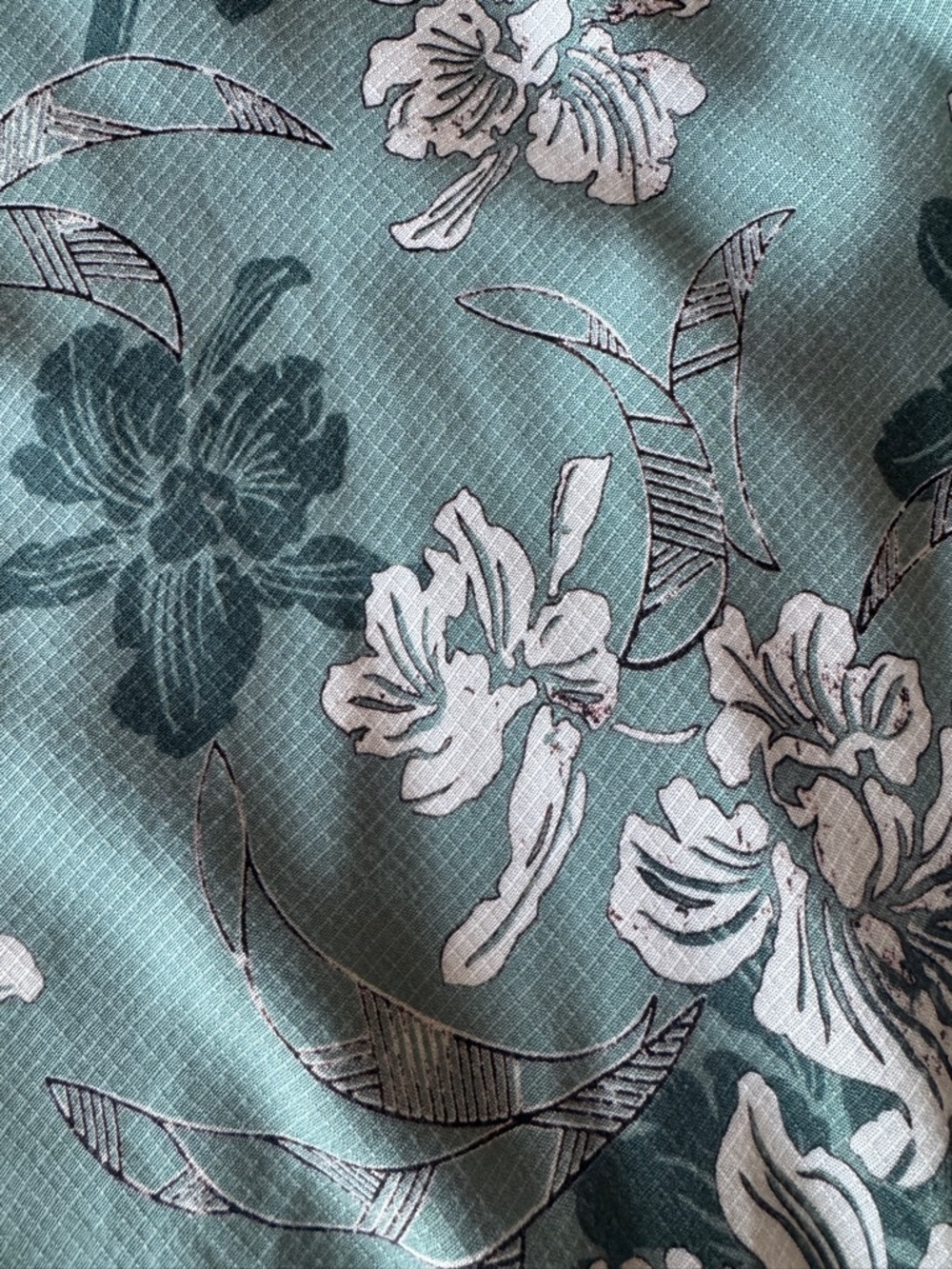 Vintage Hilo Hattie Hawaiian Floral Midi Dress Sage Green Small - Picture 7 of 8